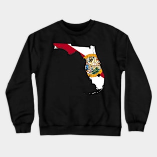 Florida Flag Map Crewneck Sweatshirt